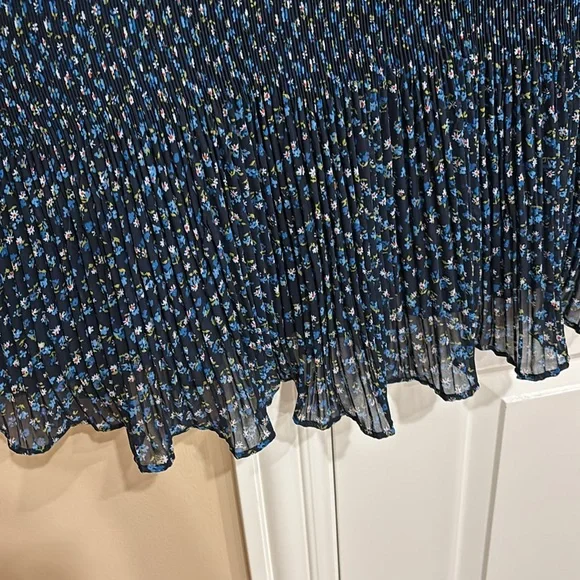 Madewell Plisse Dress. Size L. - Picture 4 of 10